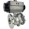 Air Actuated Stainless Flanged Ball Valves - Rack & Pinion