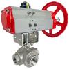 Rack & Pinion/Manual Stainless 3-Way Ball Valves Rack & Pinion/Manual Stainless 3-Way Ball Valves
