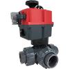 Electric Actuated PVC 3-Way Ball Valves - Multi-Voltage Electric Actuated PVC 3-Way Ball Valves - Multi-Voltage