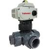 Electric Actuated PVC 3-Way Ball Valves Electric Actuated PVC 3-Way Ball Valves