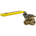 3/8" 3-Way Brass Ball Valve T-Full Port