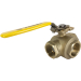 2" 3-Way Brass Ball Valve T-Full Port