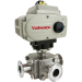 1" Sanitary Ball Valve, L-Port, 110 VAC, Tri-Clamp
