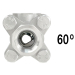 60&deg; 3/8" V-Port