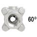 60&deg; 3/4" V-Port