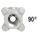 90&deg; 3/4" V-Port