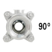 90° 1-1/4" V-Port