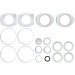 1" Sanitary Ball Valve Seal Kit, 3 Way L-Port, Cavity Filled