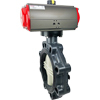 Air Actuated PVC Butterfly Valves Scotch Yoke