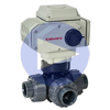 Electric Actuated PVC 3-Way Ball Valves