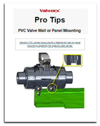 PVC Ball Valve Wall Mounting PVC Ball Valve Wall Mounting