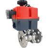 Electric Actuated Stainless Flanged Ball Valves - Multi-Voltage